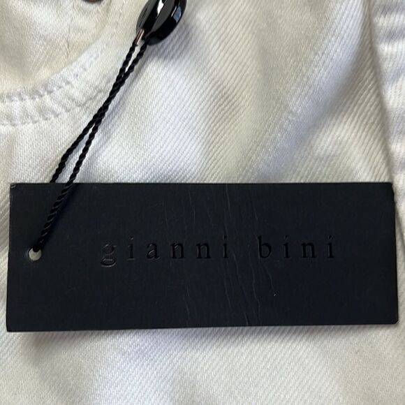 Gianni Bini Riley Ankle Straight Jean White Size 31 - Picture 8 of 10